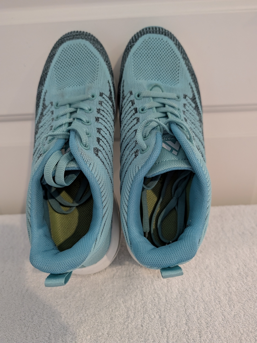 Mishansha Light Blue Breathable Knit Athletic Sneakers